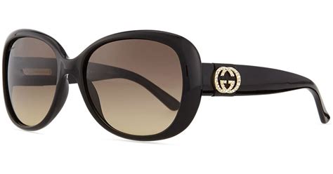 gucci crystal logo glasses|Gucci glasses for men.